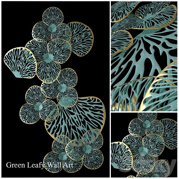 Green Leafy Wall Art